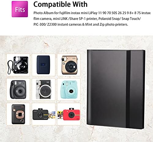 2 pacotes 432 Bolsos Álbum de fotos para Fujifilm Instax Mini Câmera, Polaroid Snap Pic-300 Z2300 Câmera instantânea,