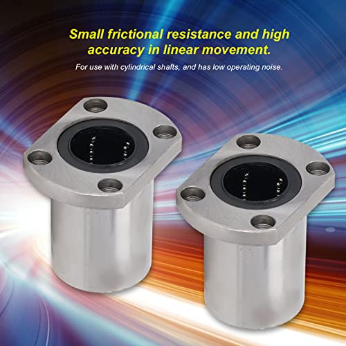 Conjunto de rolamentos de movimento linear, rolamentos de aço de 25 mm 2pcs de alta precisão rolamentos de esferas bucha para equipamento