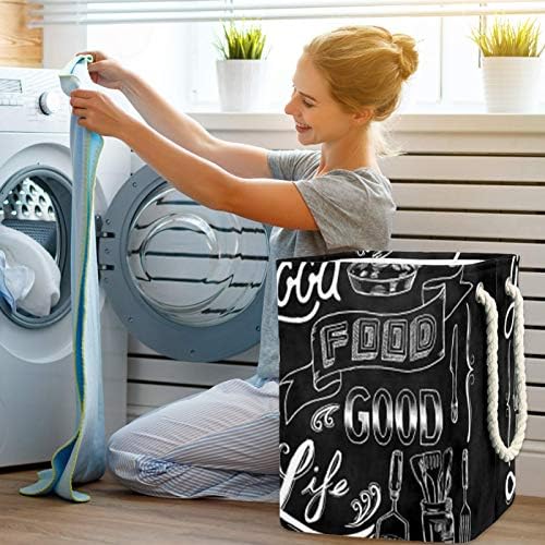 A Kitchen Indomer é boa para cozinhar 300D Oxford PVC Roupas à prova d'água cesto de lavanderia grande para cobertores Toys de roupas no quarto