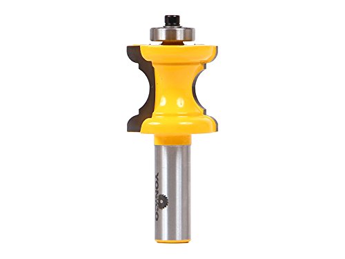 Yonico Router Bits Bullnose e Cove Móveis Moldagem e acabamento 1-3/16 polegadas 1/2 polegada HAX 13101