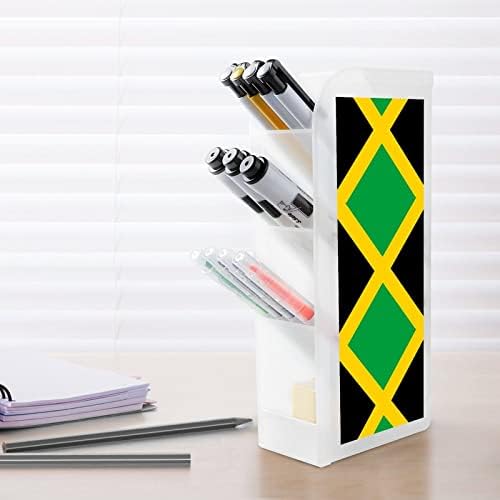 Bandeira da Jamaica Pen Holder Lápis Organizador Armazenamento Makeup Brush Copo Arte de Arte para o escritório Home White