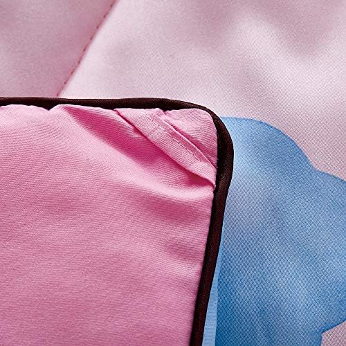 Wowelife UNICORN Conjuntos de roupas de cama para meninas rosa, tamanho completo de 5 peças premium 3D Unicorn Conjunto de edredom,
