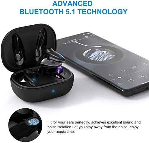 Fones de ouvido sem fio Ture fones de ouvido Bluetooth e estojos telefônicos de proteção de serviço pesado não deslizantes para Samsung Galaxy A71 5G preto