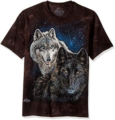 A camiseta dos lobos da estrela dos homens da montanha