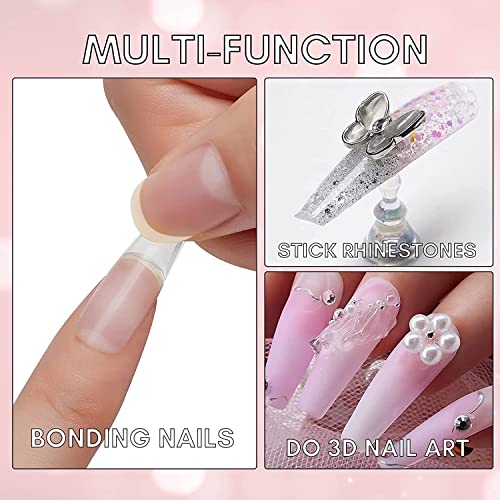 Gel de unhas sólidas makartt para dicas de gel macio Dicas de acrílico Gel Gel Curing Pacote necessário com makartt 504pcs Gel macio Dicas de capa, amiletto de amêndoa Dicas de unhas False