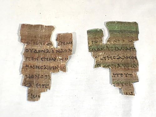 St John Papyrus 52 Fragmento A mais antiga peça do Novo Testamento Papyrus Replica Relic