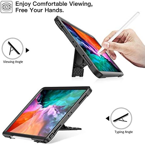 ZtotopCase for iPad Pro 4ª geração 12,9 polegadas 2020, protetor de tela embutido, caixa de proteção corporal completa