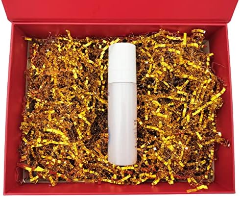 ELENKUPAC CRINKER CUT CUT PAPER FILLOR, 1,1lb Gold Crinkle Cut Shred Paper Filler para embalagem de presentes e decoração