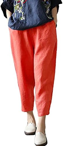 Calça de vestido de corte de bota miashui para mulheres empresariais casuais mulheres sólidas calças de bolso casual cintura elástica calças casuais femininas