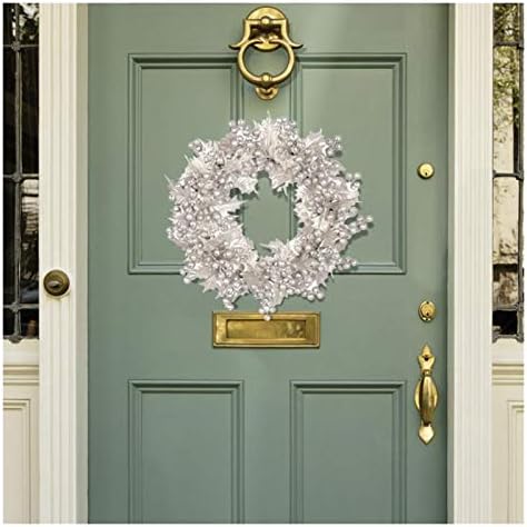 Trentsnook Christmas Wreath Wreath 40cm Wrinalh Wrinalh Gold Prata prata