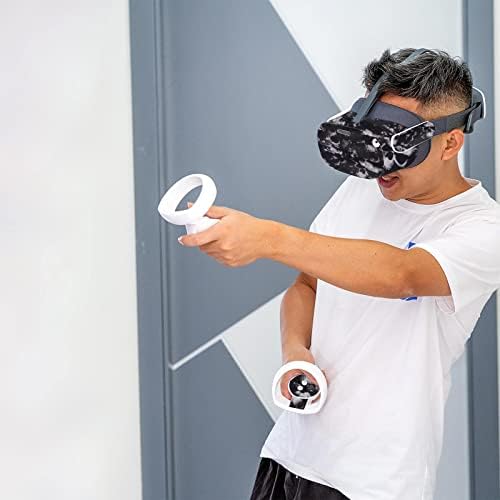 Geekria VR Headset e controlador Handle compatível com a pele com tampa de proteção Pico Neo 3, adesivo protetor resistente a arranhões pico neo 3