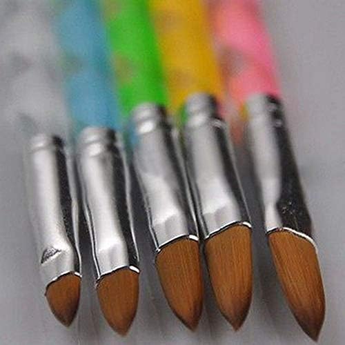 5pcs Design de acrílico 3D Desenho UV Gel Diy Brush Pen Tool Art unha Conjunto confortável e ambientalmente