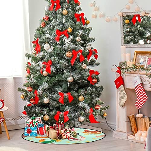 Frango Treça de Natal Tapete de Árvore Imperpermeável Trepa Tapete Carpet Só o Acessório da Árvore de Natal Para Ornamento