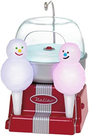 Hallmark Keetake Ornamento de Natal 2022, Cotton Candy Surprise com música e luz