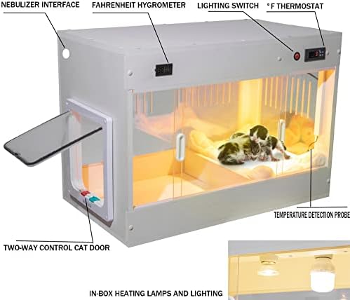 Caixa de gato inteligente incubadora de gatinho recém -nascido Brooder WHELPING PET PET PET CAT CABE DE NACA BIRGAÇÃO UTI