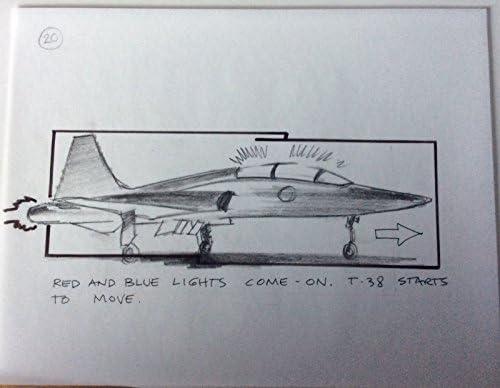 Dragnet '87 Storyboard original Art Carl Aldana Hanks Ackroyd Jet decolar