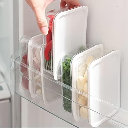 Krivs 10 PCs que armazenam recipientes para macarrão empilhável Keep for bin Housed house Freezer Pantry Keeping Refrigerator Gabinete