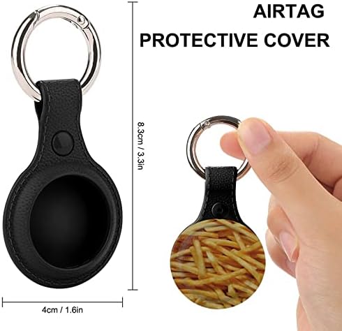 Caso de batatas fritas TPU para airtag com o chaveiro de proteção contra tags de tags de tags de tag de tag de tag rastreador para o