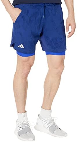 Tênis masculino de adidas Melbourne 7 polegadas 2 em 1 shorts