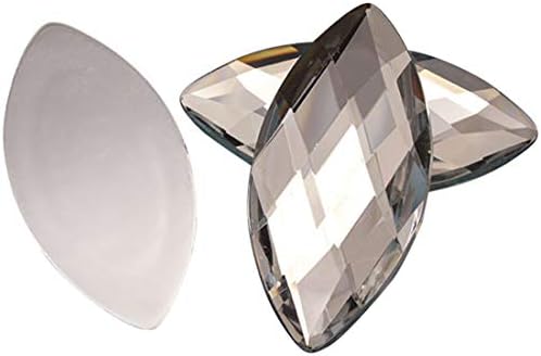 Kraftgenius allstarco 62x30mm cristal claro h102 grande traseiro liso Navette acrílico strassões grandes gemas de cosplay