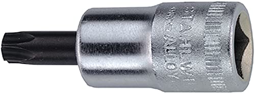 Stahlwille 2100045, soquete de chave de fenda 49TX T45 para parafusos Torx Inside com acionamento de 3/8 - aço de liga