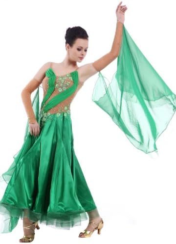 Smarts Dance Womens Ballroom Modern Waltz Tango Smooth Standard FOXTROT DANCE VODOS VERDE: SK-BD110