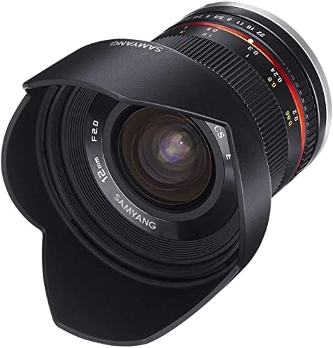 Samyang 1220506101 12 mm F2.0 Lente de foco manual para Sony -e - Black