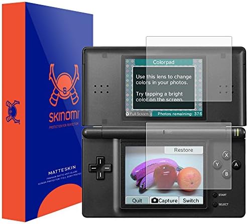 Protetor de tela fosco de Skinomi compatível com Nintendo DS Lite Anti-Glare Matte Skin TPU Anti-Bubble Film