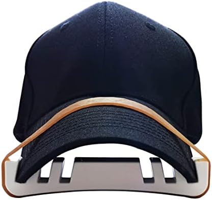 Chapéu de chapéu de curvatura curvatura, chapéu Bill Bender Curved Shaper para tampas, preto e branco, presentes ideais