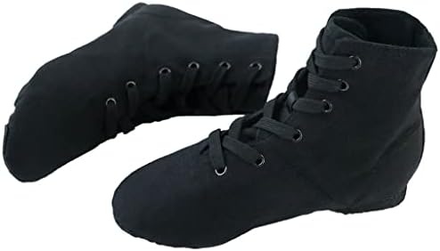 Cujux Canvas Jazz Sapatos de tênis macios Sapatos de dança Sapla de dança de renda para adultos de jazz botas de dança