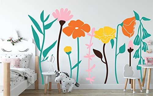 38 polegadas de altura flores árvores de parede de arte decoração de decalques de quarto de bebê decoração de crianças murais bk053