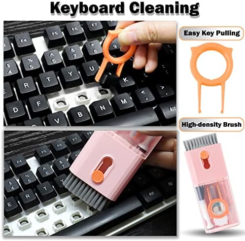 Kit de limpeza de teclado de teclado de tela do laptop AirPod, pincel de limpeza eletrônico de 10 em 1, ferramenta de