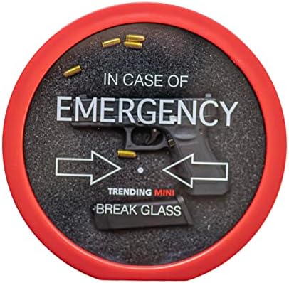 Caixa de soquete de emergência de emergência mecânica, caixa de dinheiro do Piggy Bank com vidro de quebra de emergência, banco de
