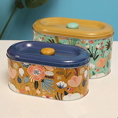 Tusimi Tin Cookie Snack Jars Biscuit Storage Tinicister Jar jarra de cozinha de cozinha de cozinha Presentes de armazenamento de armazenamento