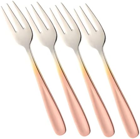 Luxshiny 8 PCs Stainless Steel Fork