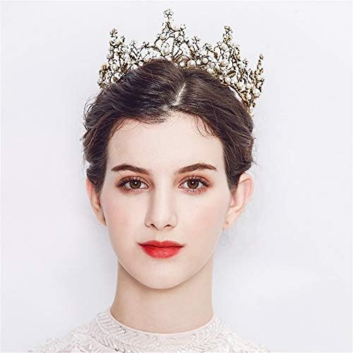 Coroas tiaras feminino 7 cm de altura Floral Crown Full Rhinestone Crystal Tiara Bridal Wedding Hair Acessor