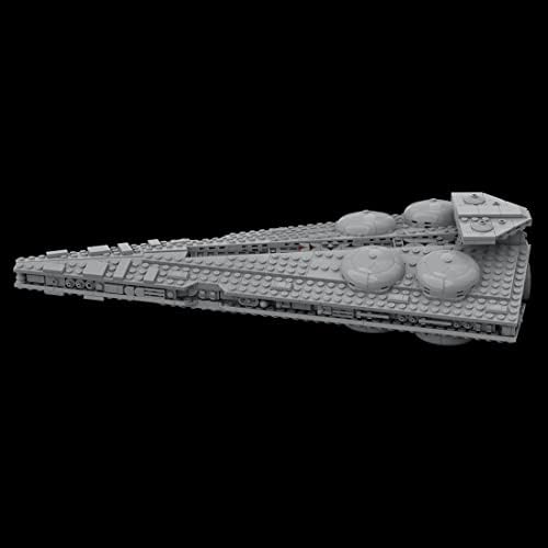 Lingxuinfo Sci-Fi Spacecraft Interdictor Classe Destroyer Star Blocks Moc Set, modelo de construção de naves estelares, kit de