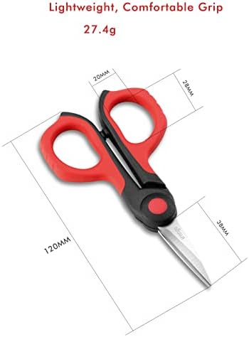 Livingo Sharp Fabric Scissors Conjunto: 9,5 Blade forjada revestida de titânio e uma tesoura de bordado pontiaguda de 4,5 de 4,5
