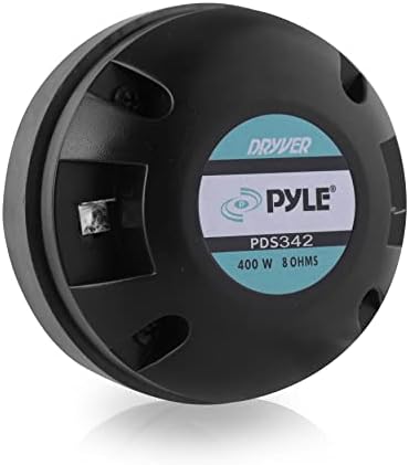 Pyle 1,35 polegada Tweeter Horn Driver-400 Watt Sistema de alto-falante de áudio de carro de alta potência com bobina de voz plana