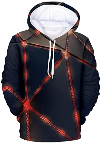 Dudubaby 3D Impressão de suéter de manga longa Capuz de roupas esportivas masculinas