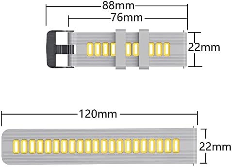 Kangdd 22mm Smart Watchband tiras para o Samsung Galaxy Watch 3/45mm/46mm/engrenagem S3 Frontier Silicone