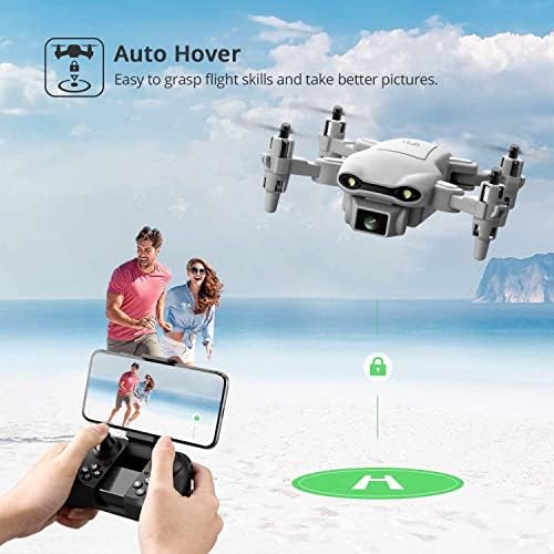 Mini drone com câmera para adultos, drone para crianças iniciantes, 1080p Camera Drone RC Quadcopter Toys Gifts for Boys Girls, 3 baterias, flip 3D, modo sem cabeça, altitude Hold, waypoints, uma chave de chave,