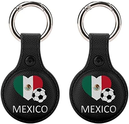 Love México Soccer titular para Airtag Key Ring TPU Proteção Caso Localizador de capa Tag para carteira Pets