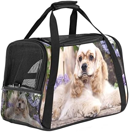Portador de animais de estimação, conforto macio portátil Saco de animais de estimação dobrável, padrão de animal de cão