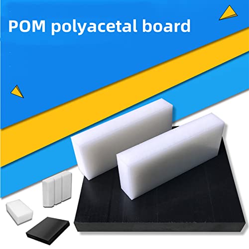 Placa de pom anti-estática, placa POM, placa de aço SAI, usinagem CNC personalizada, preto/branco opcional, comprimento