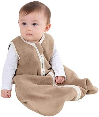 ZigJoy Baby Sleep Sack, 1,5 TOG FLEECE Mleesess vestível cobertor com zíper, bolsa de dormir para criança para infantil