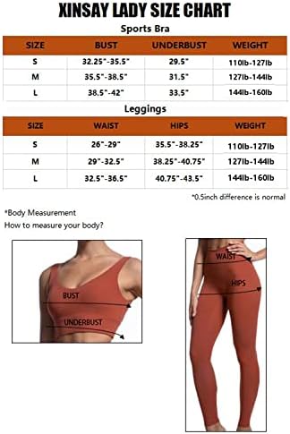 Xinsay Lady Lady TorkoutFits for Women 2 Peças Gym Sport Bra High Yoga Leggings Sets Tracksuits