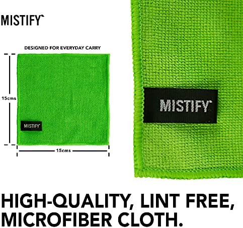 Mistify Kit de limpeza de tela para smartphones, tablets, laptops, TV LED e LCD. Escova de teclado e pano de microfibra incluído
