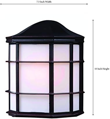 Kenroy Home 92053Orb Alcove 1-Light Wall Lantern, 4,31 x 7,5 x 9,9 polegadas, acabamento de bronze com óleo