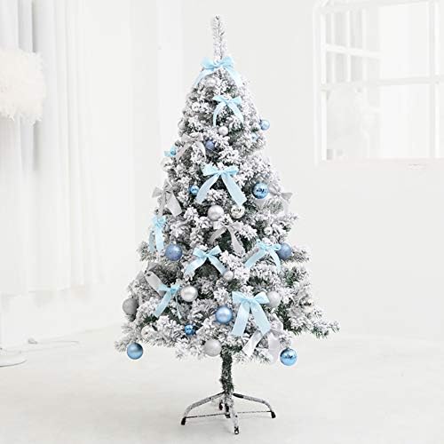 Árvore de Natal Artificial de Light Dlpy Snow com ornamentos de metal pernas de metal fibra óptica Classic para decorações internas-5